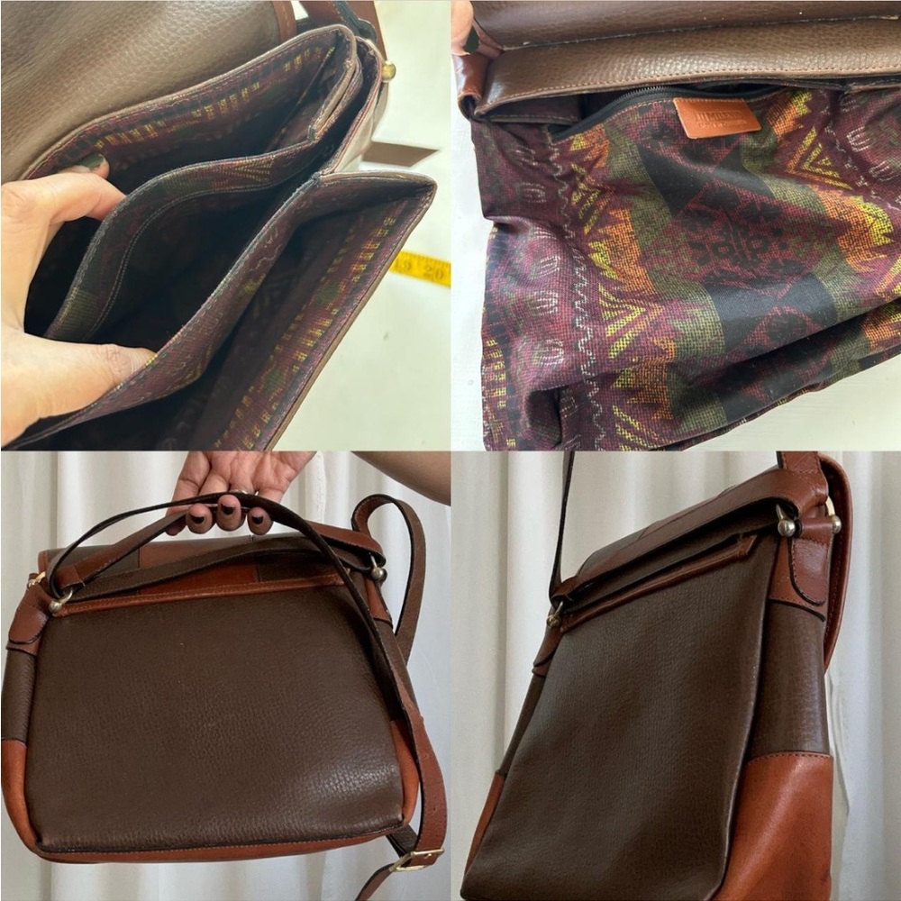 III Mileno Leather Brown shoulder bag. - Picture 8 of 11